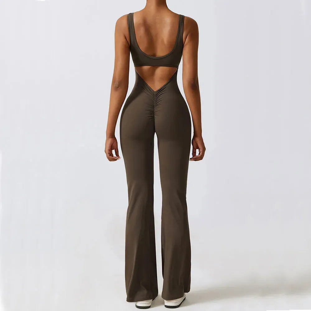 Women's Gym Set - Yoga Training Suit, Stretch Sports Jumpsuit & Push Up Workout Bodysuit | Fitness Romper for Yoga, Running & Gym | Premium Women's Sportswear Collection