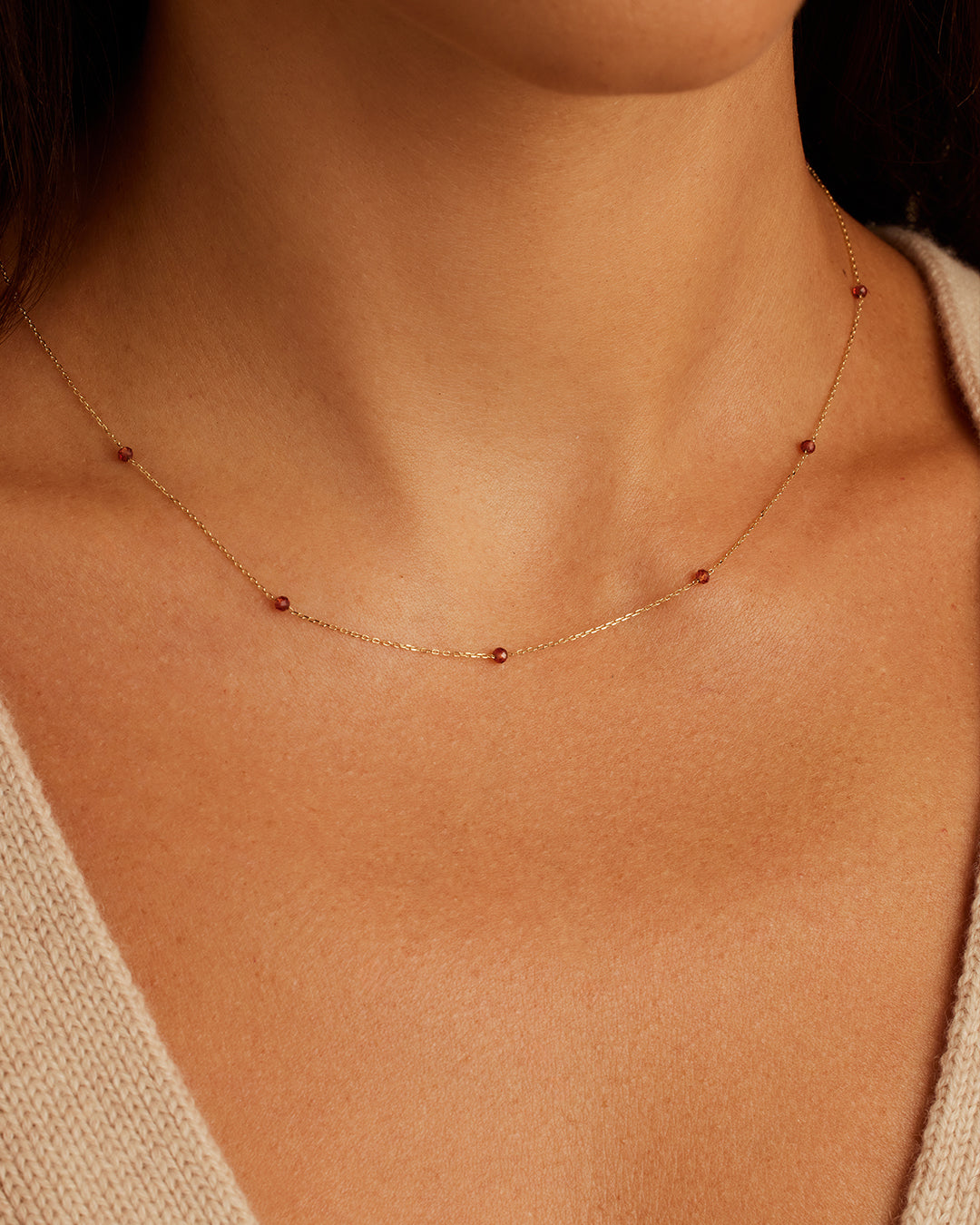 Newport Birthstone Necklace - Personalized Sterling Silver Jewelry Gift for Women - Perfect for Birthdays, Anniversaries & Mother's Day