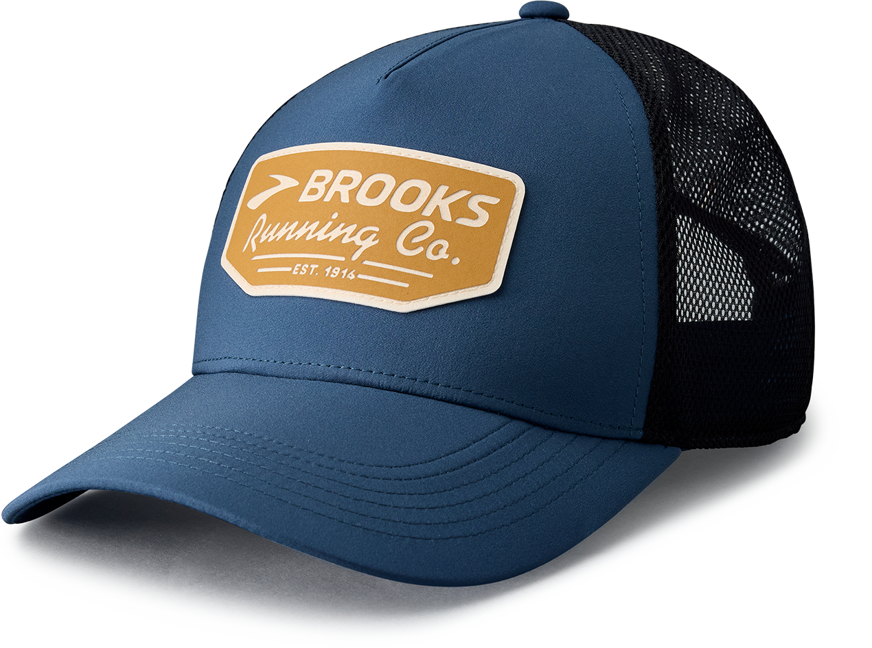 Surge Trucker Hat - Blue Slate/Black with Patch - Adjustable Snapback Cap for Men & Women - Perfect for Outdoor Activities, Sports, and Casual Wear