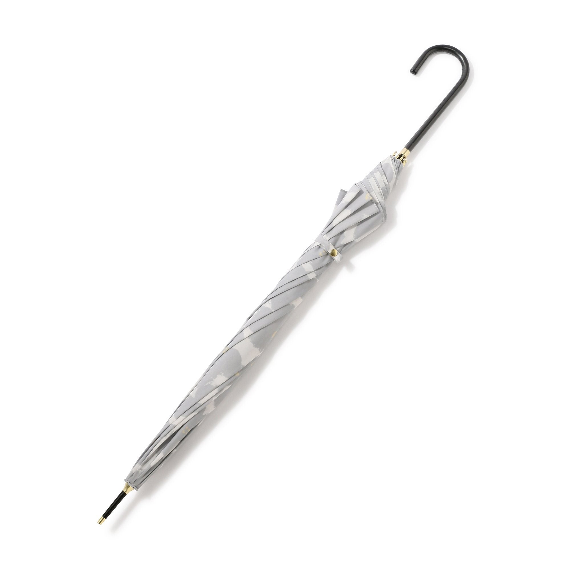 Hana Print Umbrella 58Cm Gray - Stylish Rain Protection for Women & Men, Perfect for Outdoor Activities, Commuting, and Travel