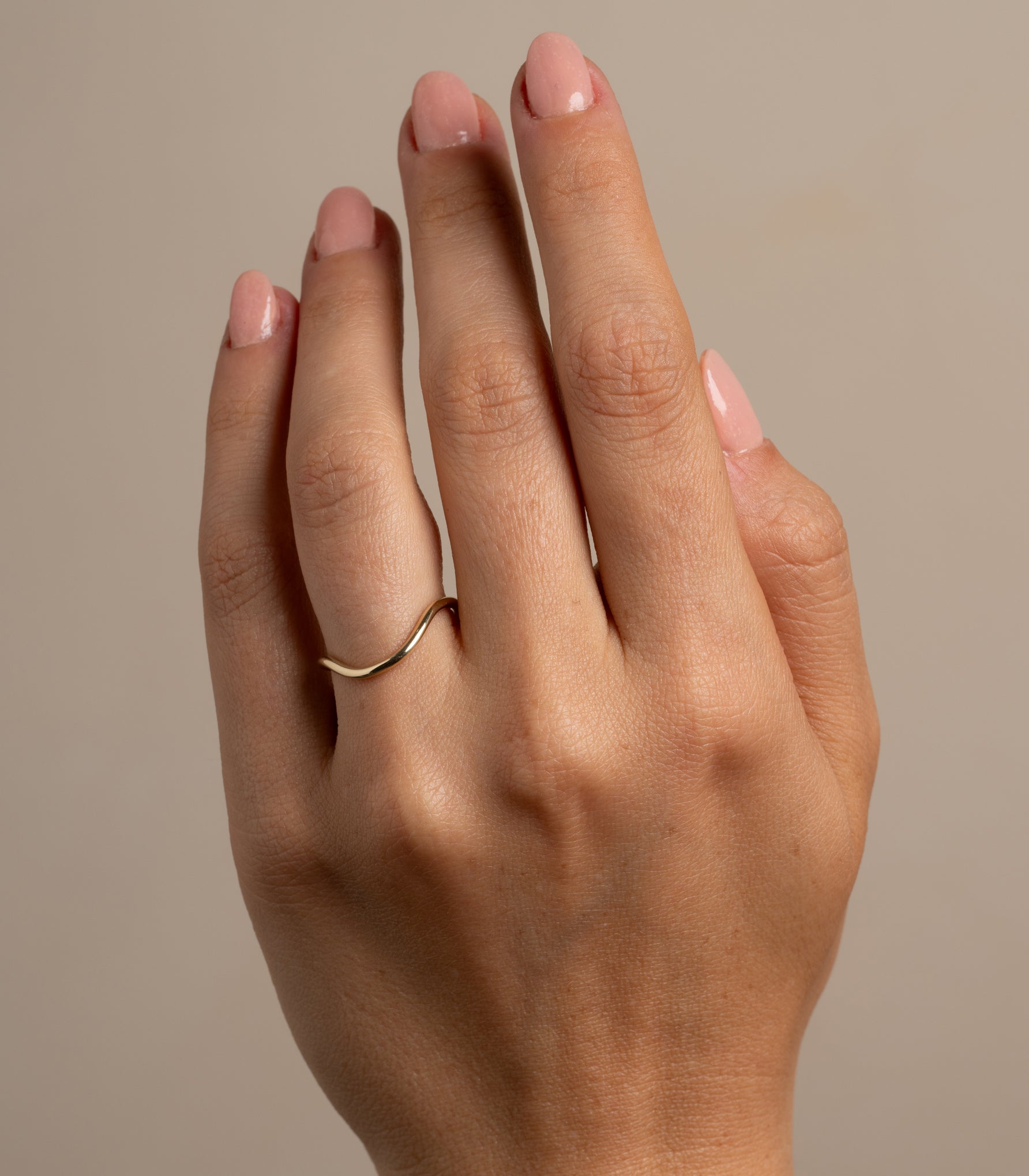 Beau Band Melted Nesting Ring - Unique Engagement & Wedding Ring Set for Women - Perfect for Proposals, Anniversaries, and Everyday Wear