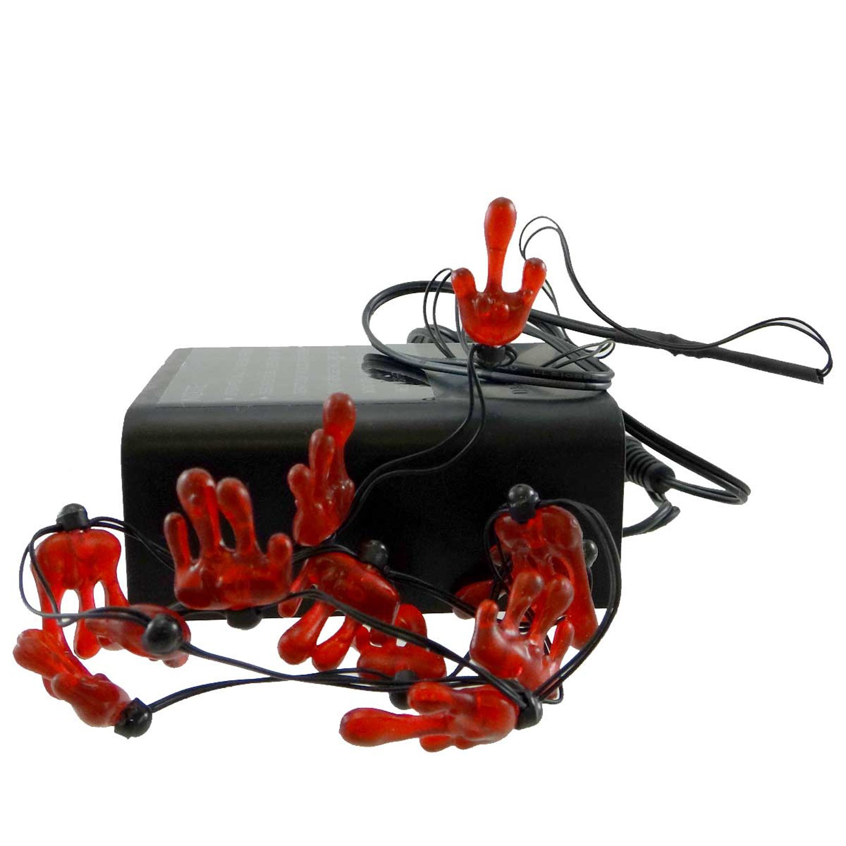 Dept 56 Halloween Bloody 12-Light LED String Lights - Battery Operated Plastic Decorations (4025404) for Spooky Party, Haunted House & Holiday Displays