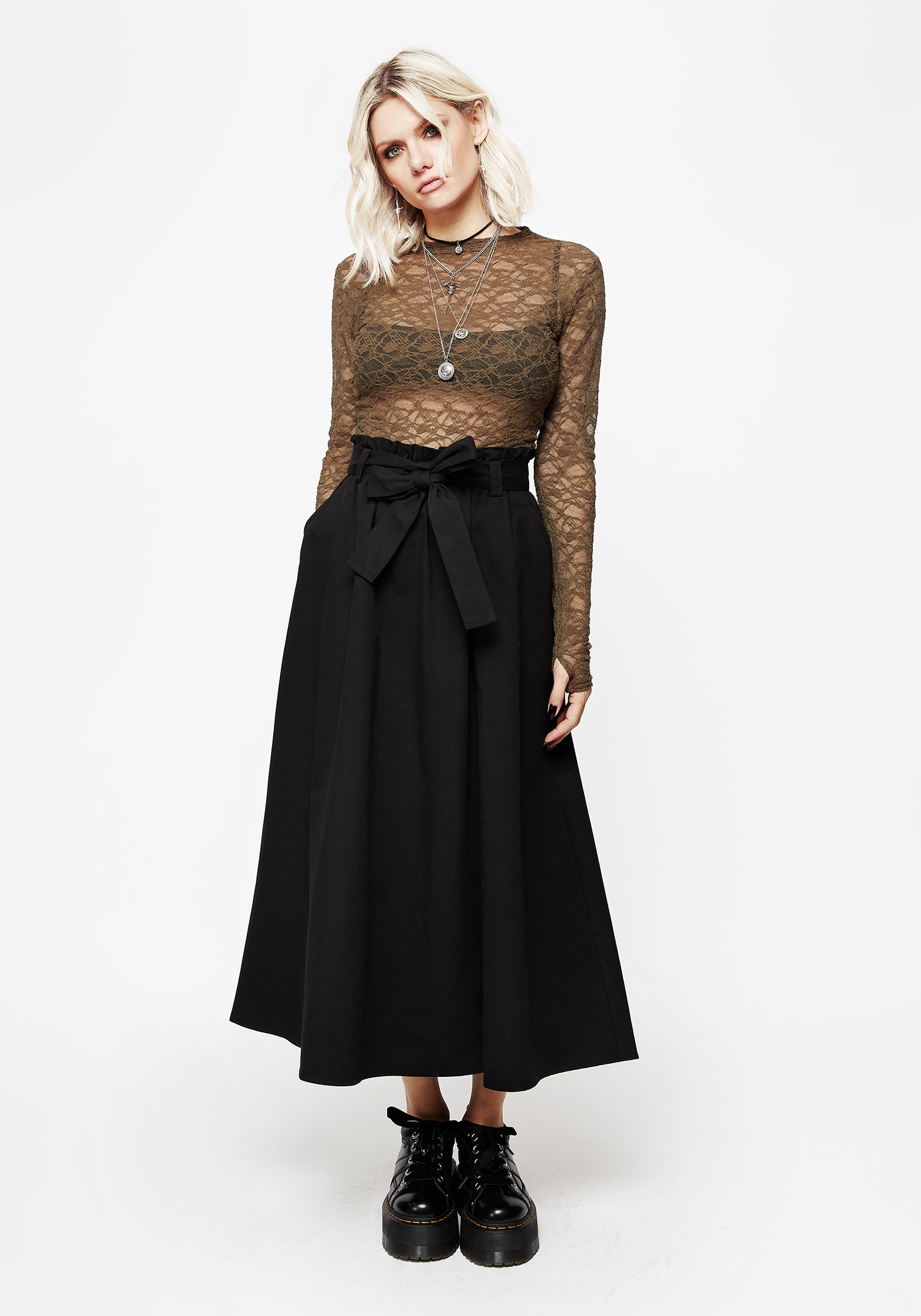 Elegant Myrtle Floral Lace Long Sleeve Blouse for Women - Perfect for Spring Weddings, Date Nights & Office Wear