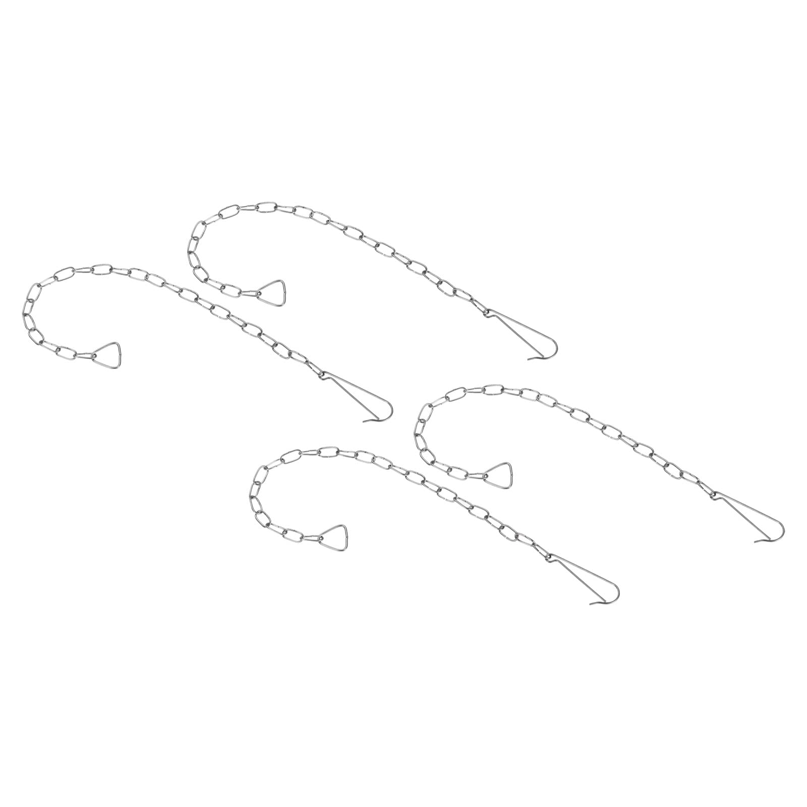 YOKIVE 4 Pack 304 Stainless Steel Toilet Flapper Chain Replacement - 8.66 Inch Oval Lift Chain for Toilet Tank Repair (Silver) - Perfect for Home Bathroom Maintenance & Plumbing Fixes