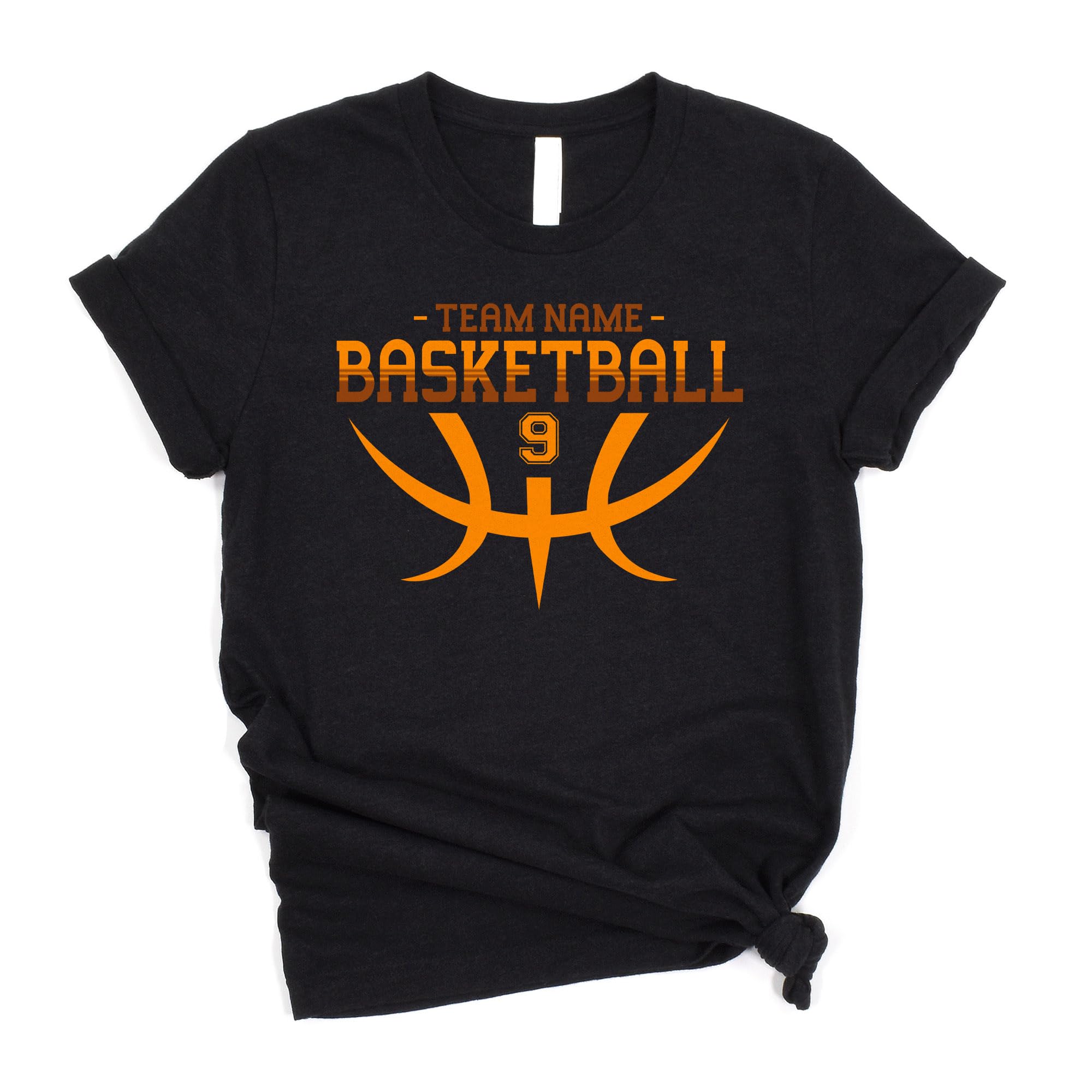 Custom Basketball Mom Shirts for Women - Personalized Team Name & Number Jersey - Perfect for Game Days, Team Events & Basketball Mom Gifts