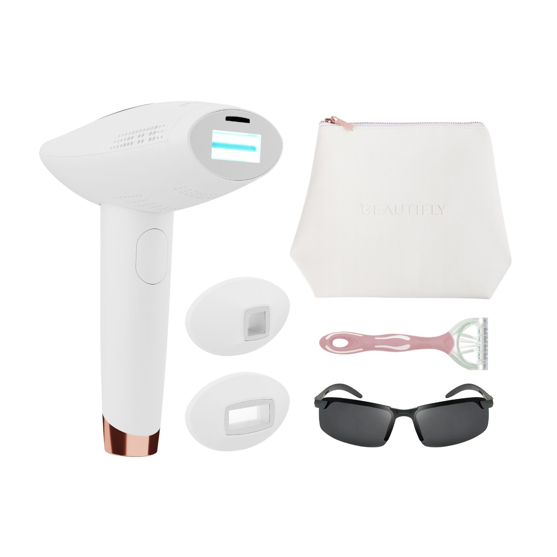 B-Shine ICE Beautifly IPL Hair Removal Device for Women - Permanent Laser Hair Remover with Photo Rejuvenation Function - At-Home Hair Removal for Legs, Face, Bikini Line & Underarms