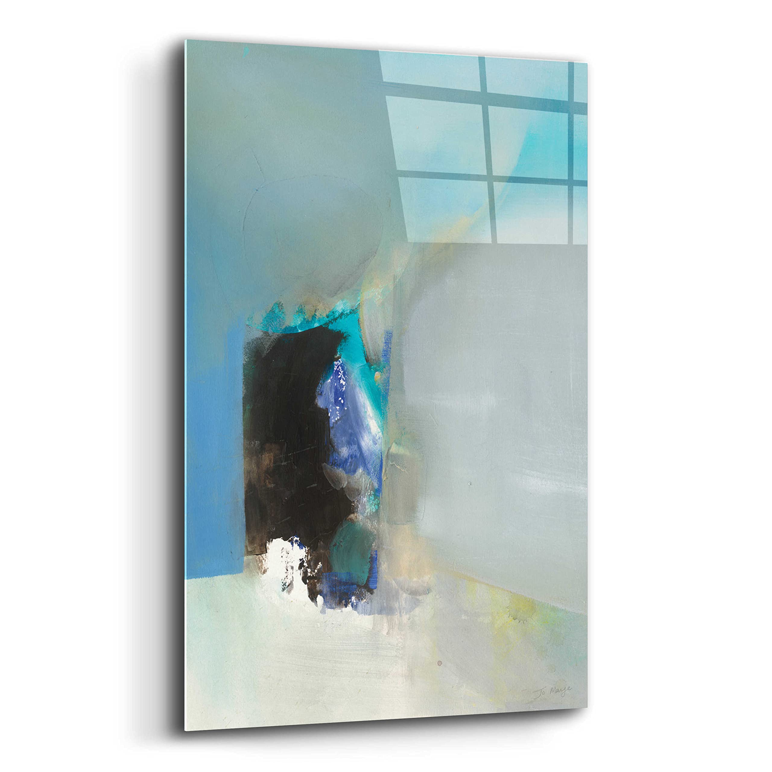 Jo Maye Modern Abstract Acrylic Glass Wall Art - 16x24 Inches Contemporary Painting for Living Room, Bedroom & Office Decor | Perfect for Home, Office & Gift Giving