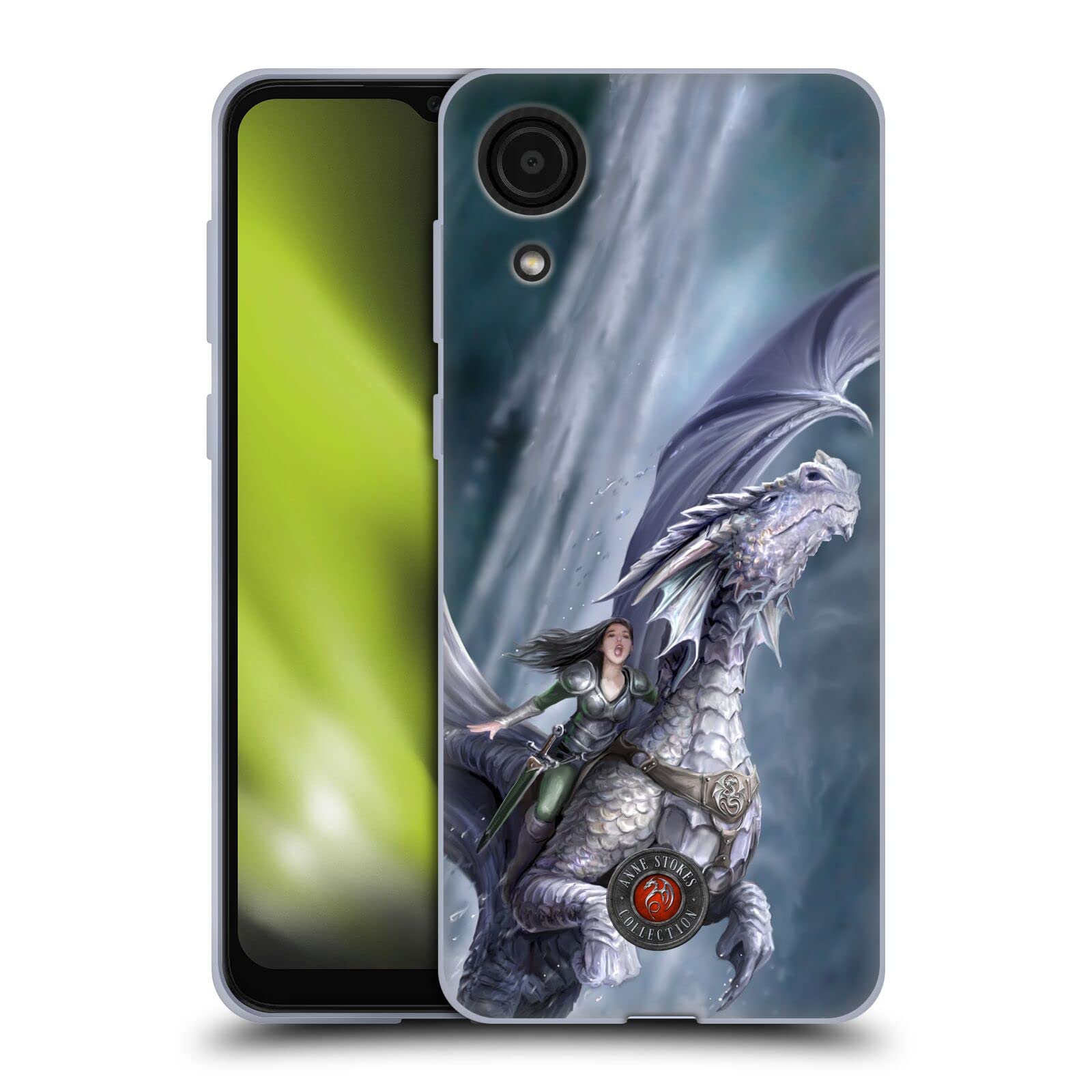 Anne Stokes Take to The Air Dragon Friendship Soft Gel Case for Samsung Galaxy A03 Core (2021) - Officially Licensed Protective Cover by Head Case Designs, Perfect for Daily Use & Gift Giving