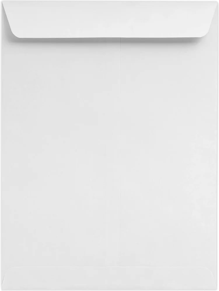 LUXPaper 9 x 12 Open End Envelopes - Bright White 24lb Text Weight (Pack of 1,000) | Perfect for Mailing, Business Correspondence & Invitations