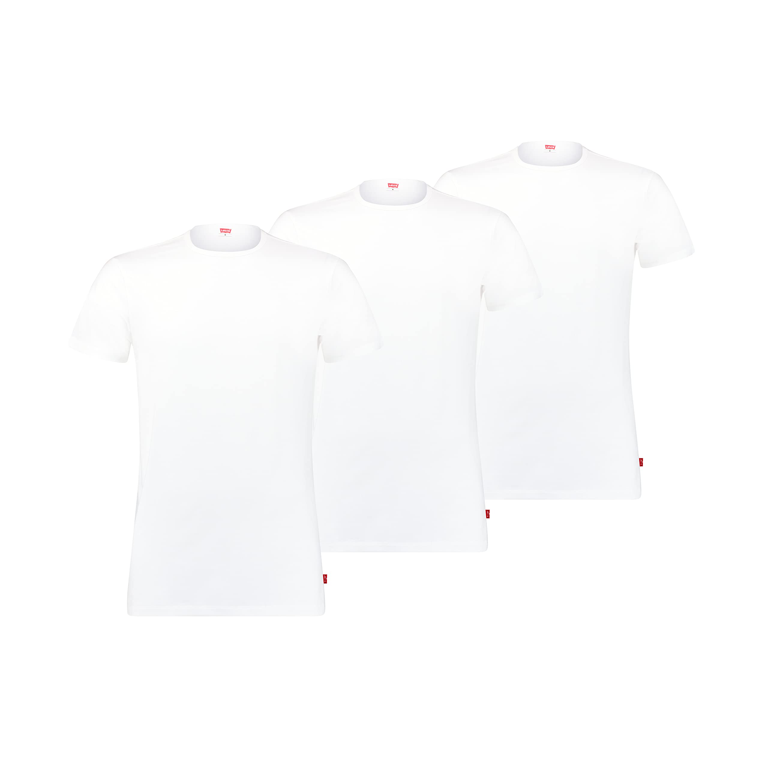 LEVI'S Men's Cotton Crew Neck T-Shirts 3-Pack - Soft Comfortable Casual Tees for Everyday Wear, Gym & Lounge