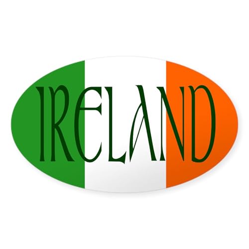 Clear - Ireland Oval Sticker