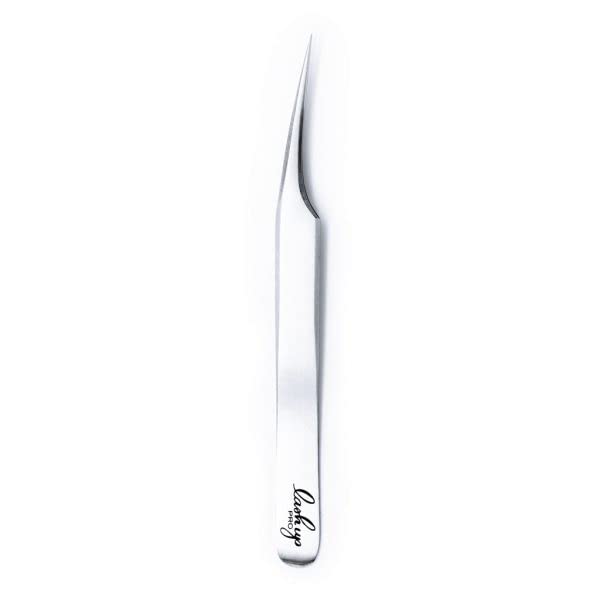 Professional Eyelash Extension Tweezer VL-008 - Curved Pointed Isolation Tweezers for Classic & Volume Mink Lash Extensions | Perfect for Salon, Spa & Home Use | Precision Tool for Individual Lash Application