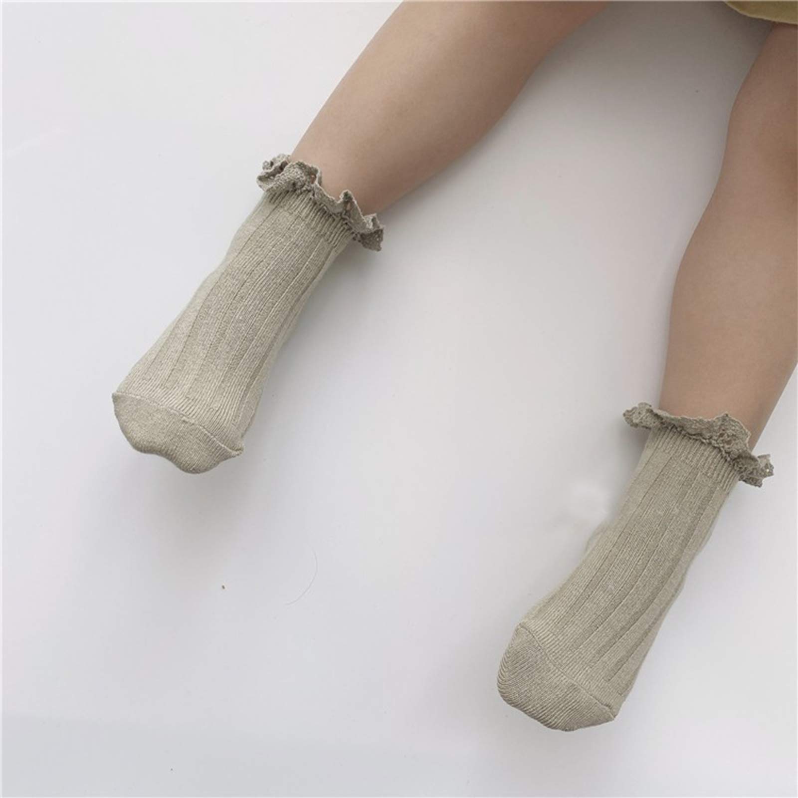 Ashmyova Baby Girls Vintage Ankle Lace Socks - 6 Pack Toddler Ruffled Dress Socks for Casual Outfits, Parties & Photo Shoots | Soft & Comfortable Cotton Blend