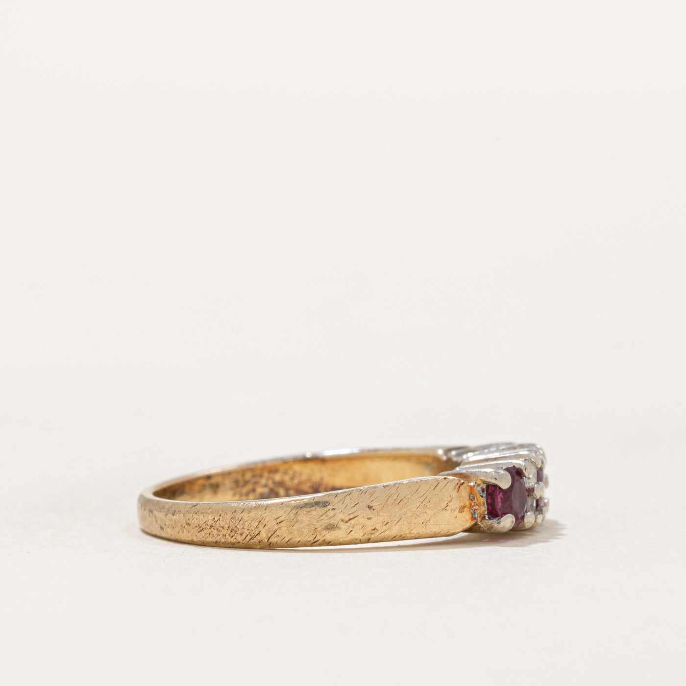 Exquisite Ruby & Diamond Ring | 0.45ctw Ruby & 0.04ctw Diamond | Size 6 | Elegant Jewelry for Anniversary, Engagement & Special Occasions