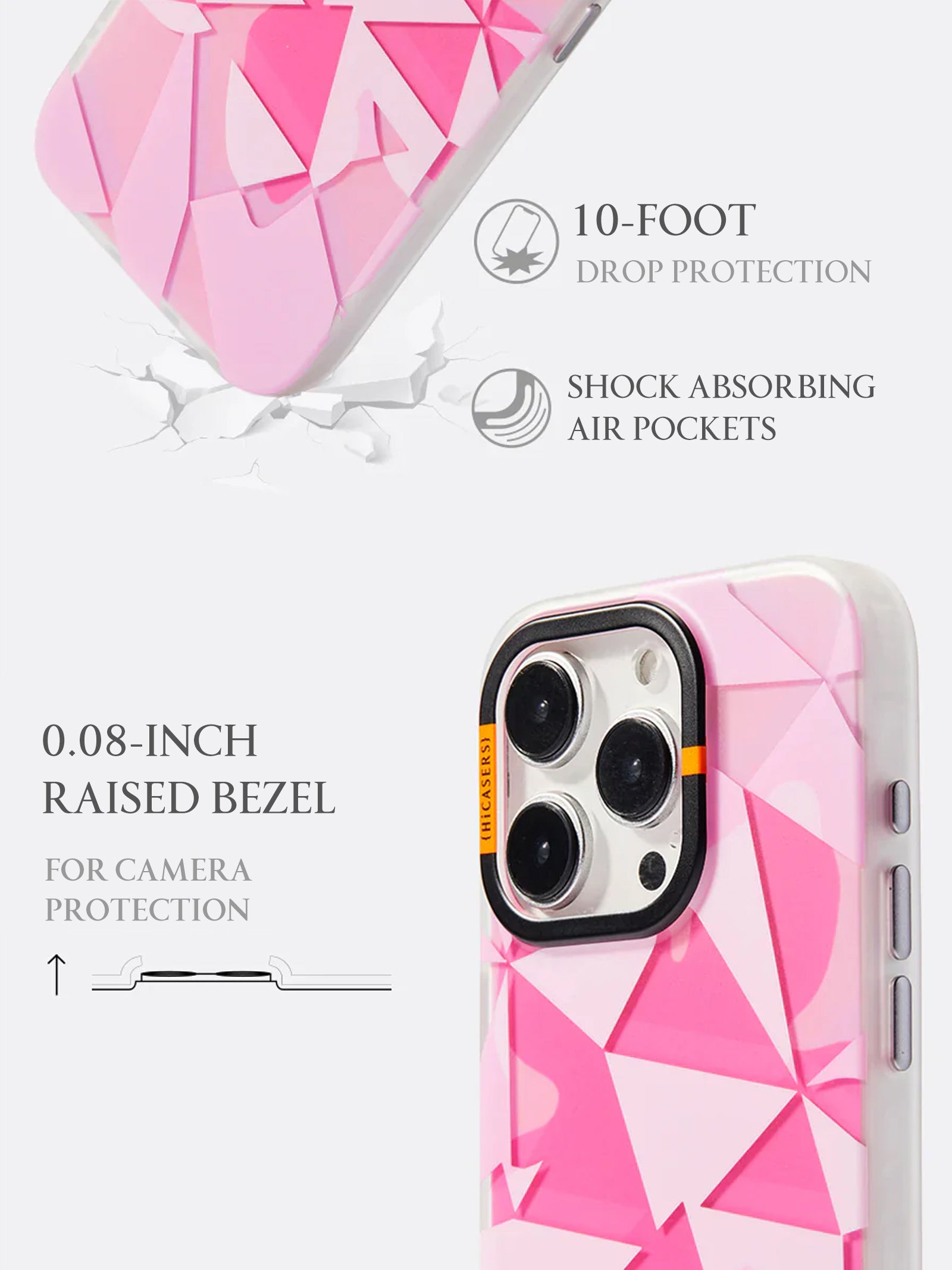 Pink Checkered Blossom Phone Case - Cute Floral Design for iPhone & Samsung - Perfect for Spring & Summer Style