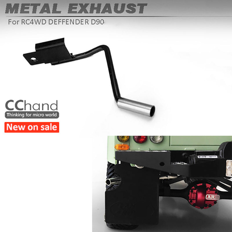 1/10 Scale G2 D90 RC Off-Road Rock Crawler Car Metal Exhaust Pipe Accessories - DIY Upgrade Parts for Enhanced Performance & Realistic Look | Perfect for Off-Roading, Trail Crawling & RC Car Customization
