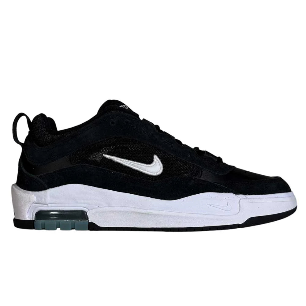 Nike SB Air Max Ishod Skateboarding Shoes - Black/White for Men | Comfortable & Durable Sneakers for Skateboarding, Streetwear & Casual Wear