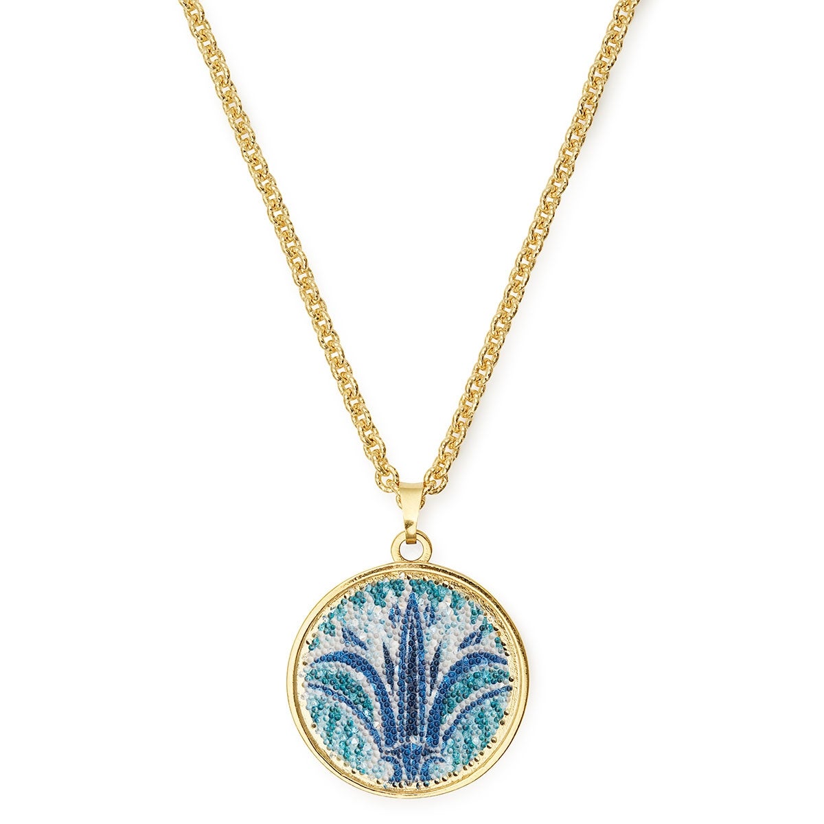 Exquisite Blue Lotus Statement Necklace - Handmade Boho Jewelry for Women - Perfect for Weddings, Parties & Special Occasions