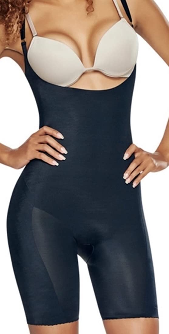 Shapewear & Fajas Open Bust Mid Thigh Bodysuit - Tummy Control Thigh Slimmer for Women | Colombian Shapewear for Body Shaping | Perfect for Everyday Wear, Special Occasions & Postpartum Recovery