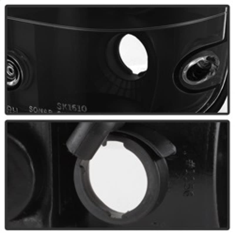 Spyder Auto 5007988 Euro Style LED Tail Lights - Black/Clear Smoke Lens - Compatible with [Vehicle Model] - Enhances Rear Visibility & Style for Night Driving