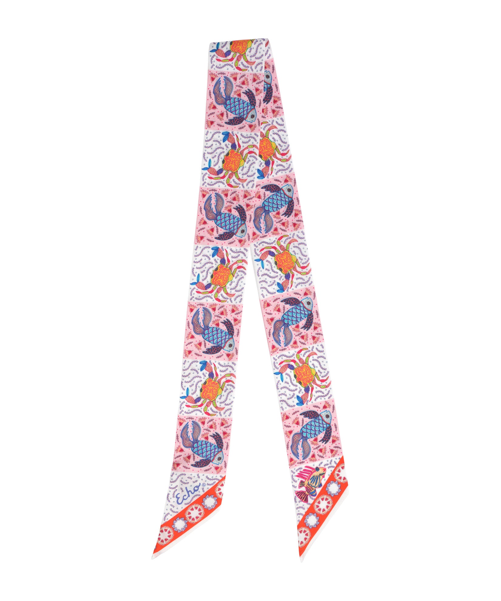Elegant Crabby Silk Ribbon Scarf - Soft & Lightweight Fashion Accessory for Women - Perfect for Parties, Weddings & Everyday Wear