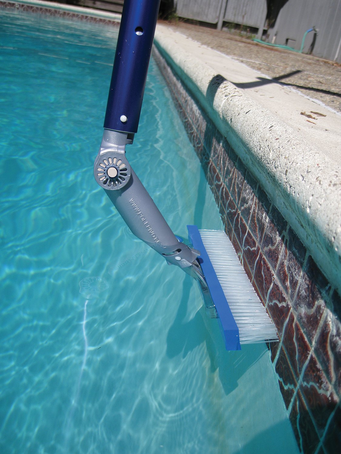 Poolmaster 29018 Adjustable Swimming Pool Cleaning Pole with Pivot Head - Telescopic Pool Skimmer Pole for In-Ground & Above Ground Pools, Spas & Hot Tubs - Perfect for Leaf Skimming, Vacuuming & Maintenance