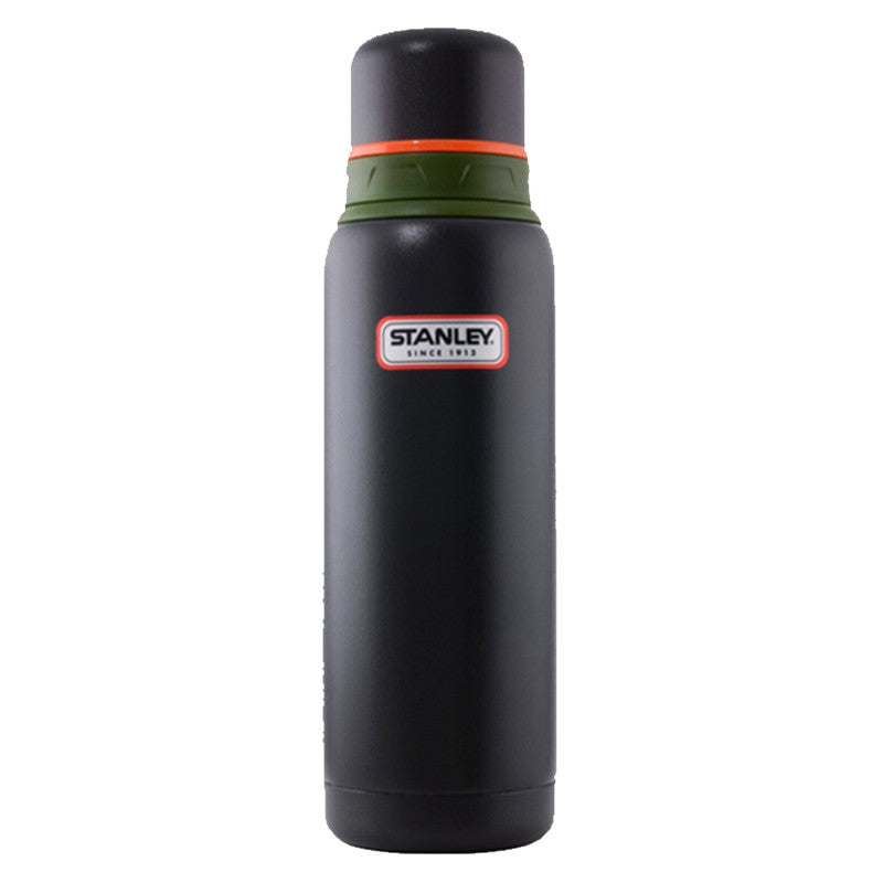 Stanley Classic Vacuum Insulated Water Bottle - 1 Liter (34 oz) Stainless Steel, Leak Proof, Keeps Drinks Hot/Cold for Hours - Perfect for Hiking, Camping, and Outdoor Adventures