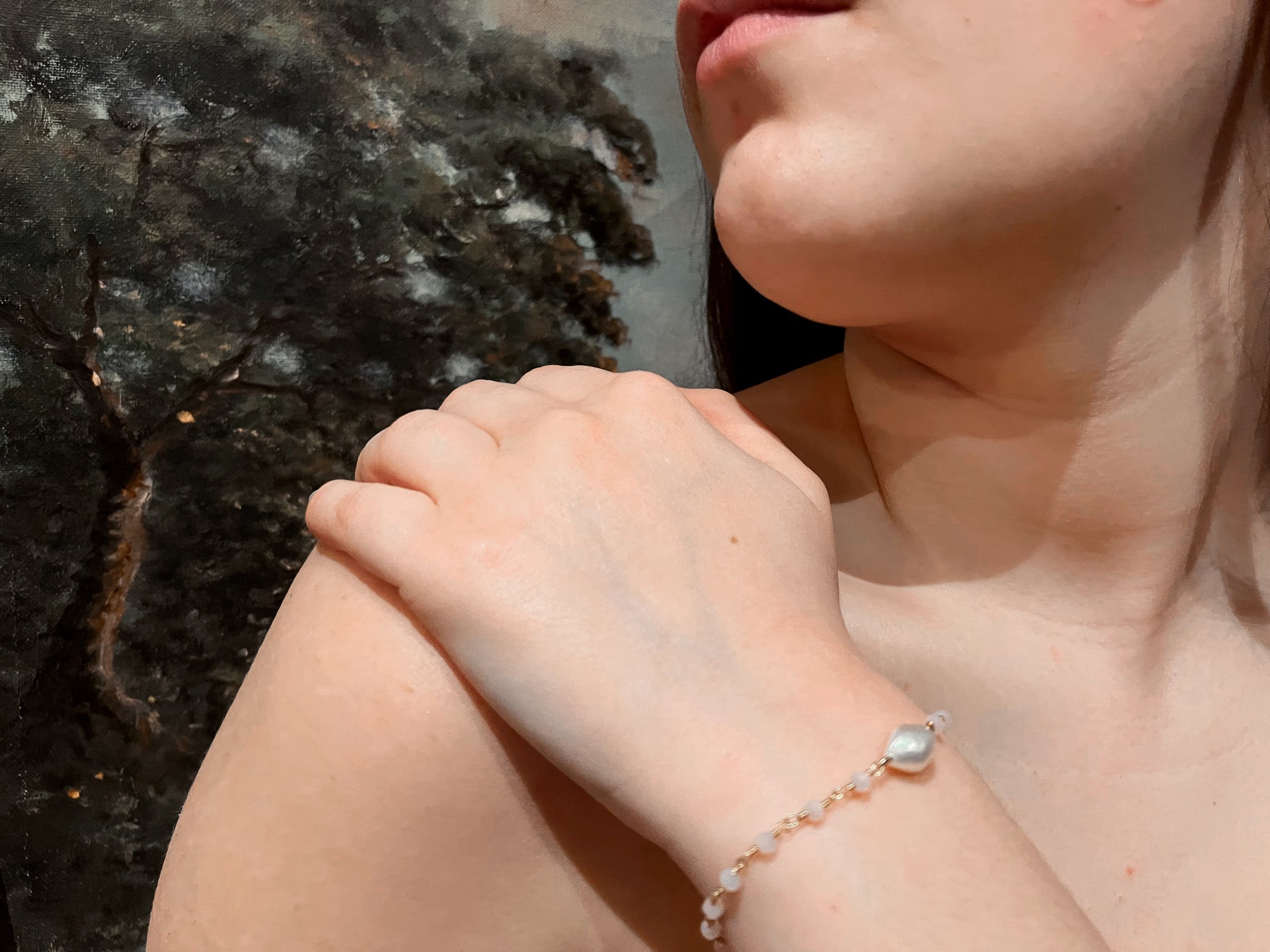 Valentina Rose Quartz & Pearl Bracelet for Women - Elegant Healing Crystal Jewelry for Meditation, Yoga & Positive Energy - Perfect Gift for Valentine's Day, Birthday & Anniversary
