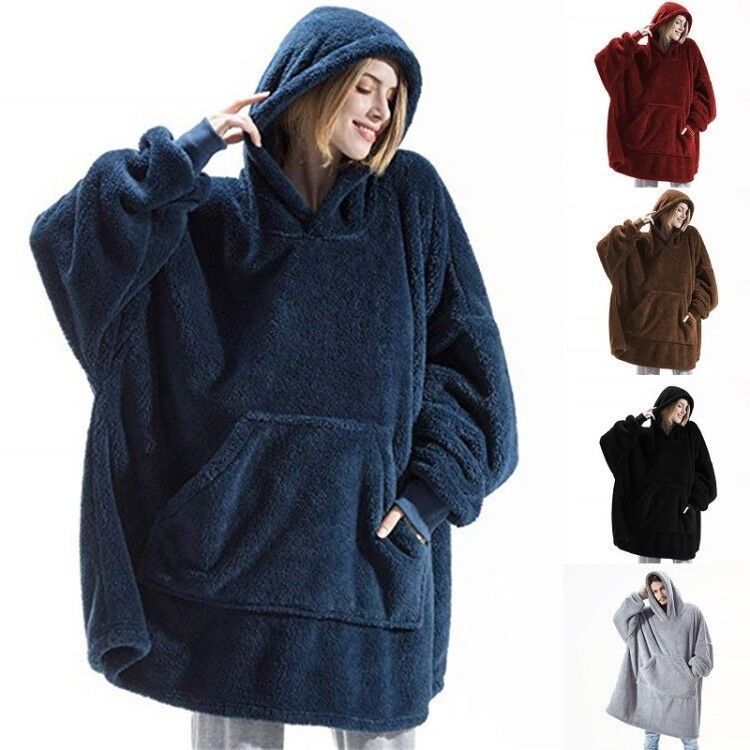 Women's Winter Hoodie Sweatshirt with Big Pocket - Cozy Fleece Hooded Pullover for Cold Weather - Perfect for Outdoor Activities, Casual Wear & Lounge