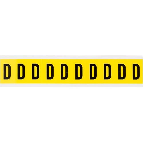 Brady 3430-D 34314 34 Series Indoor Number and Letter Signs - 50 Pack for Office, Warehouse & School Organization
