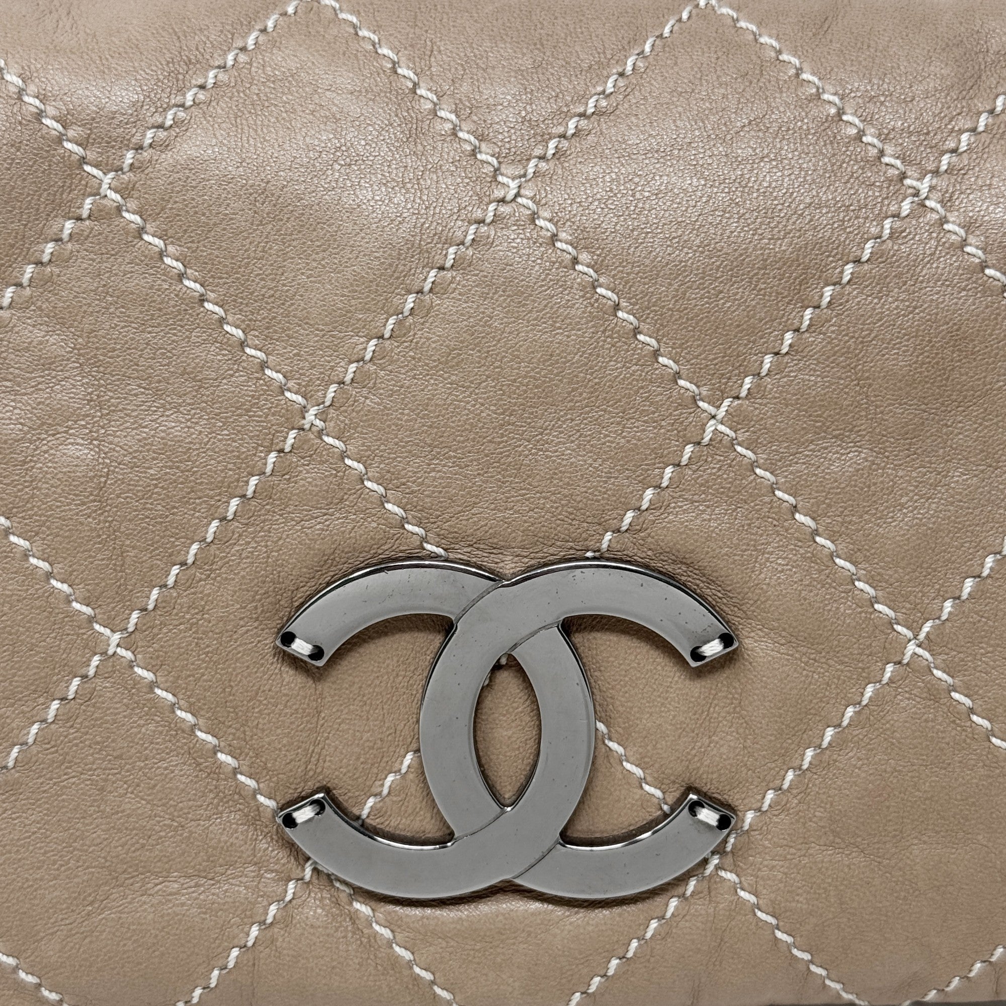 Chanel Brown Chevron Quilted Accordion Flap Bag - Luxury Crossbody Purse for Women, Perfect for Parties & Evening Events