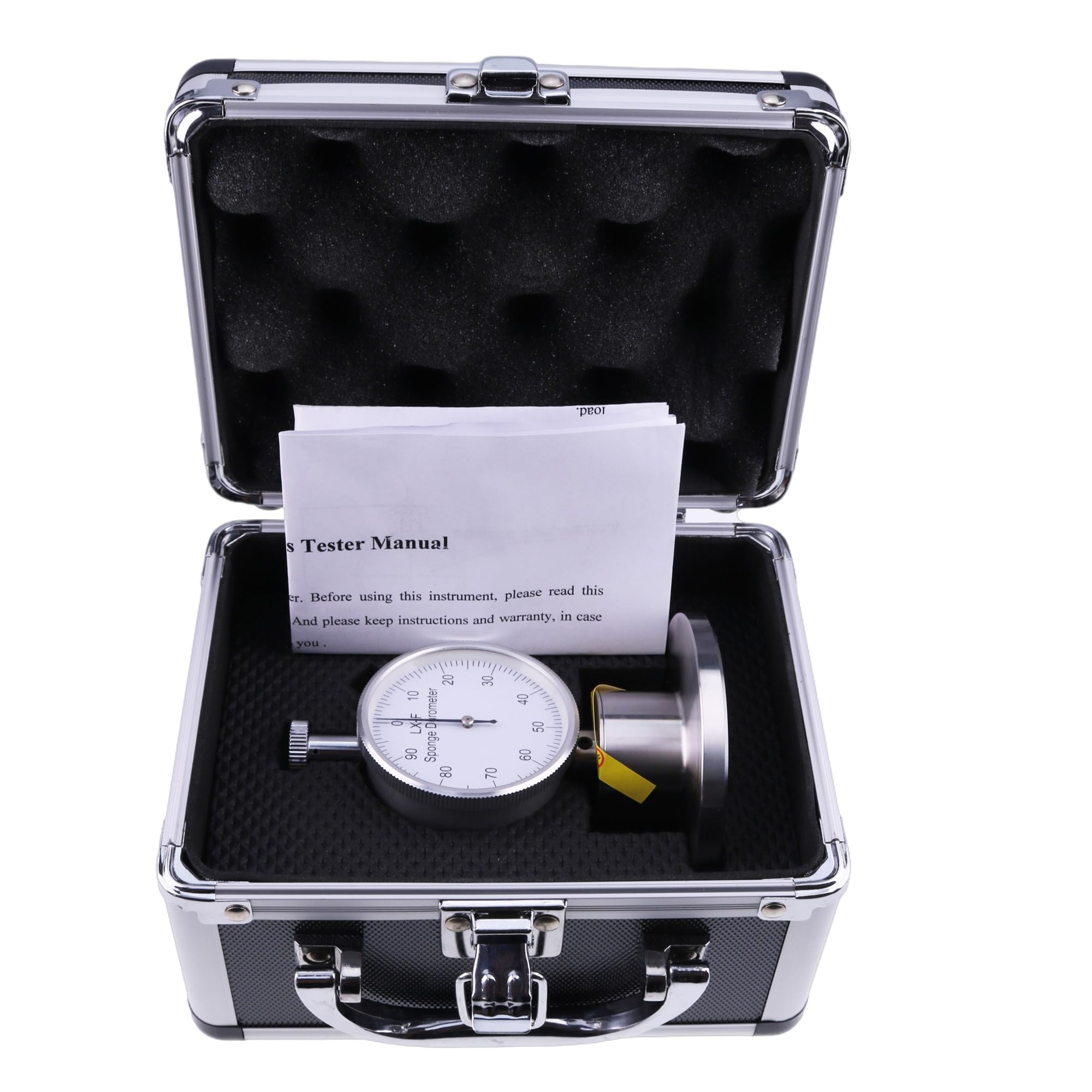 Foam Durometer Hardness Tester - Digital Sponge Hardness Gauge for Measuring Soft Foam, Polyurethane & Rubber Products | Ideal for Quality Control in Mattress, Cushion & Automotive Seat Manufacturing
