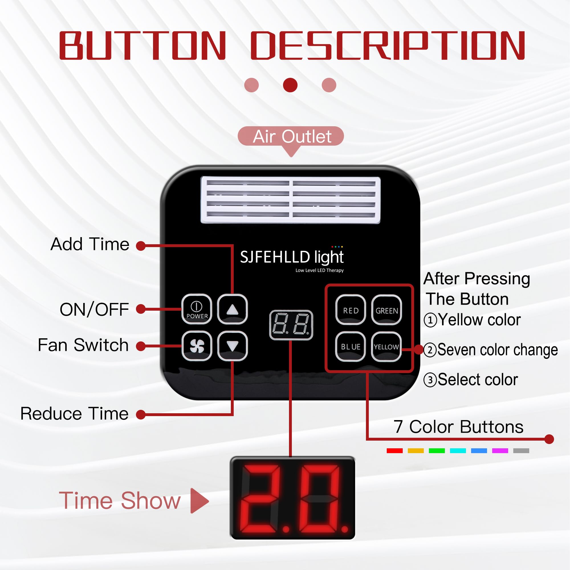 Red Light Therapy Mask for Face - 7 Color LED Light Therapy Facial Skin Care Device | Anti-Aging & Acne Treatment | Perfect for Home Spa & Skincare Routine