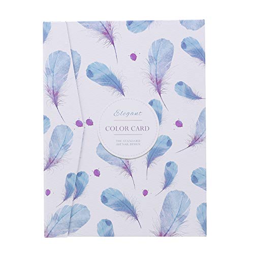 80-Slot Portable Nail Polish Display Book with 120PCS False Nail Tips - Nail Art DIY UV Gel Color Chart for Salon & Home Manicure - Perfect for Nail Technicians, DIY Enthusiasts & Professional Nail Salons