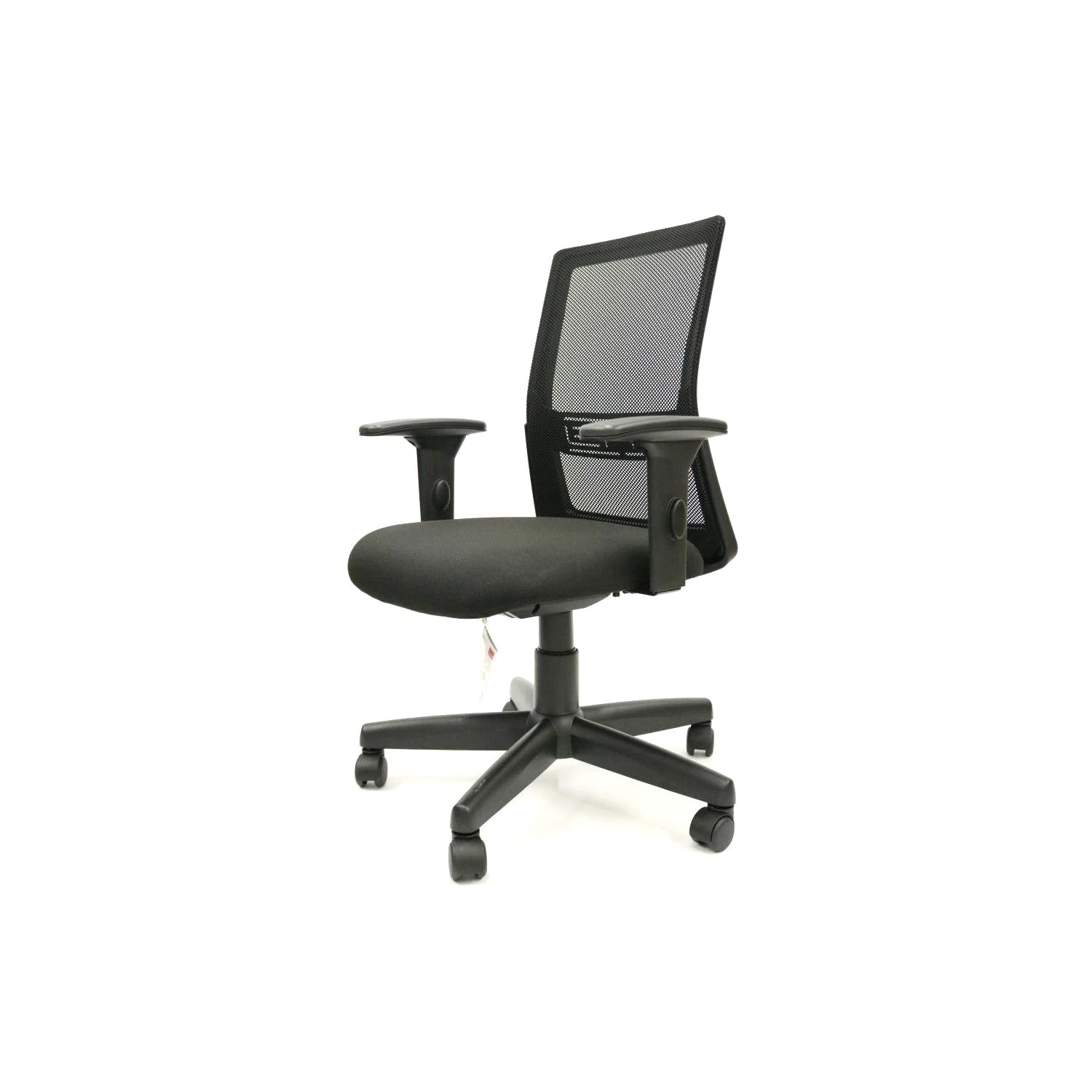 MOOV Light Ergonomic Office Chair - High-Back Mesh Computer Desk Chair with Adjustable Lumbar Support, Height & Arms - Breathable Fabric for Home & Office Workspaces - Black