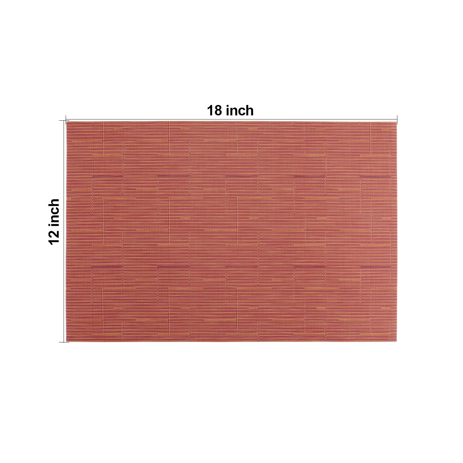 Premium Heat-Resistant Plastic Placemats Set of 6 - Non-Slip Woven Vinyl Table Mats for Dining & Kitchen - Stain Resistant, Easy to Clean - Perfect for Everyday Meals, Dinner Parties & Outdoor Dining