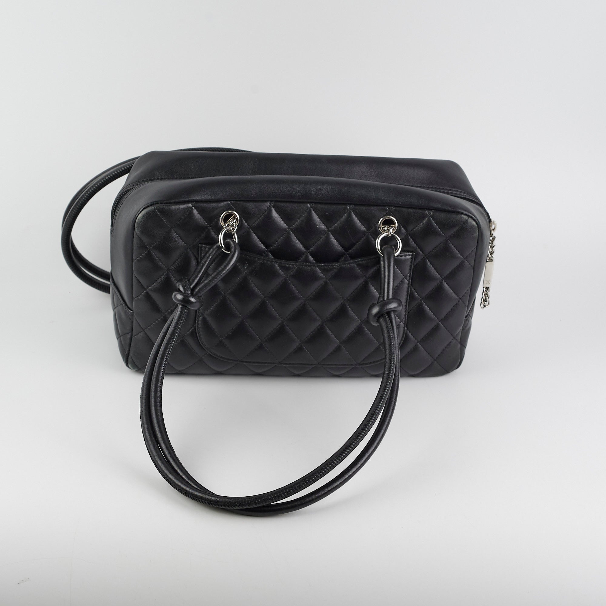 Chanel Cambon Quilted Leather Bowling Bag in Black - Luxury Handbag for Women, Perfect for Work, Travel & Evening Events