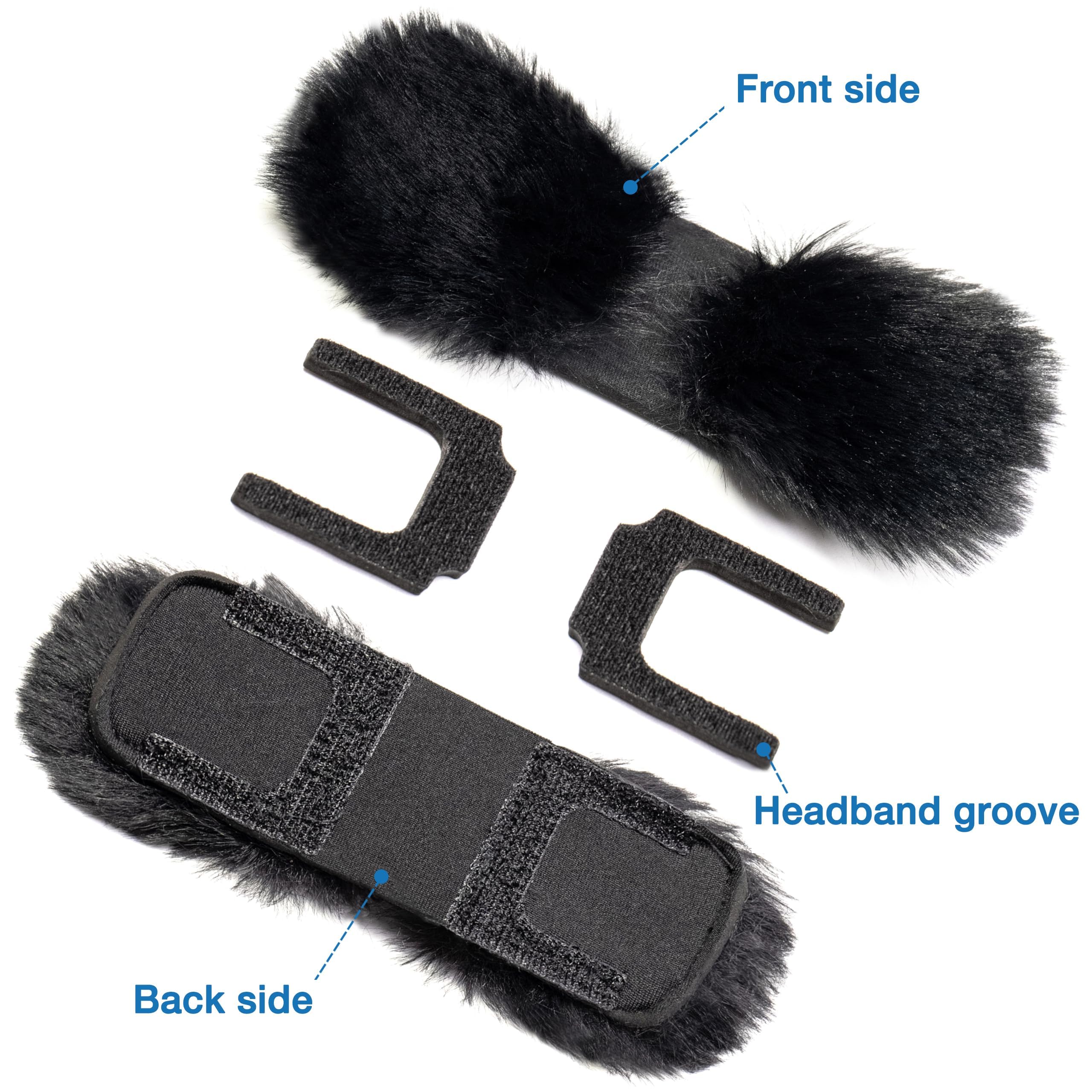 Bose A20 & A10 Aviation Headset Sheepskin Leather Refresher Kit - Replacement Ear Pads, Mic Muff Windscreen & Headband Pad - Comfort Upgrade for Pilots & Aviation Professionals (Great for Long Flights & Noisy Cockpits)