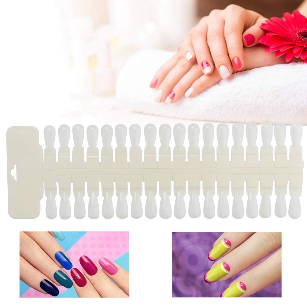 36 Tips Double Sided Nail Gel Color Display Cards - Professional Nail Art Practice Samples & Training Tools for Salons, Students & DIY Manicures at Home