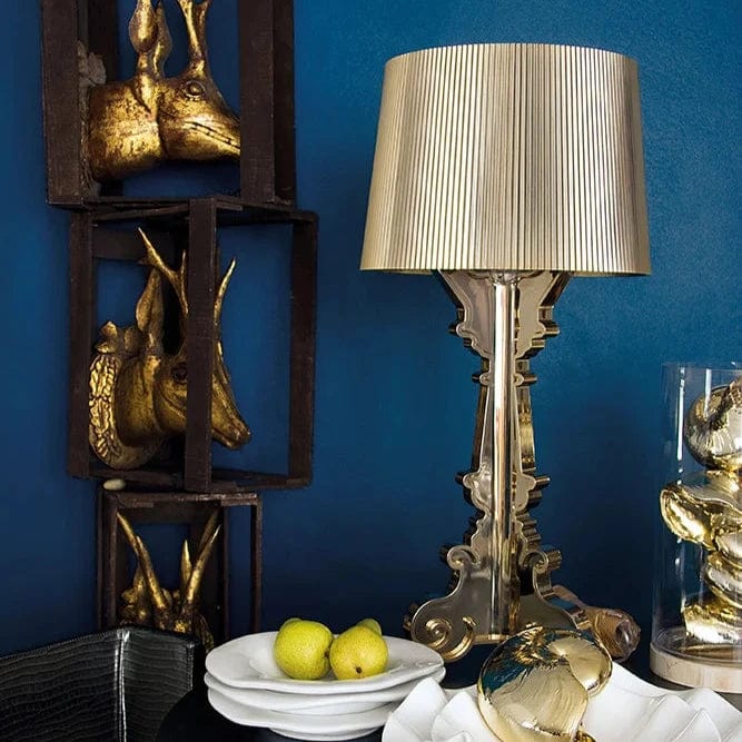 Bourgie Lamp Gold - Elegant Table Lamp for Living Room, Bedroom & Office Decor | Modern Lighting Fixture for Home & Workspace