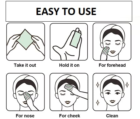 **Ayushicreationa Oil Absorbing Sheets for Face - 100 Count | Oil Blotting Paper for Oily Skin, Blackhead Control & Makeup Touch-Up | Men & Women | Portable for Gym, Office & Travel**