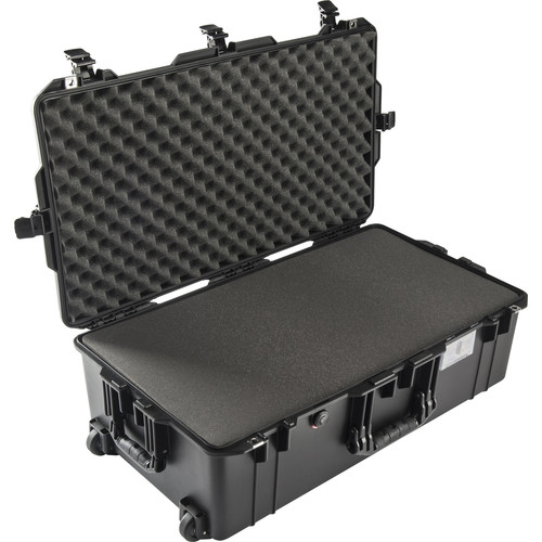 Pelican 1615Air Black Carry On Case with Foam - TSA Approved Waterproof Hard Shell Luggage for Air Travel, Business Trips & Outdoor Adventures