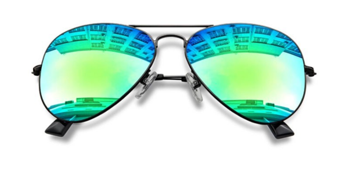 BCLEAR 1.56 Index Progressive Polarized Sunglasses with Mirrored Green Lenses - UV Protection for Driving, Fishing & Outdoor Activities