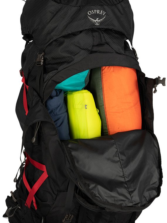 Osprey Aether Plus 85 Backpack - Lightweight Hiking Backpack for Men & Women - Large Capacity Travel Backpacking Pack - Perfect for Long-Distance Trekking & Outdoor Adventures