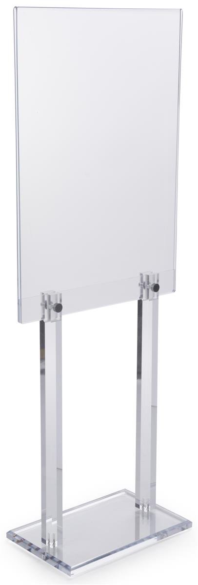 Clear Acrylic Poster Frame - Double-Sided Freestanding Display for Retail & Events