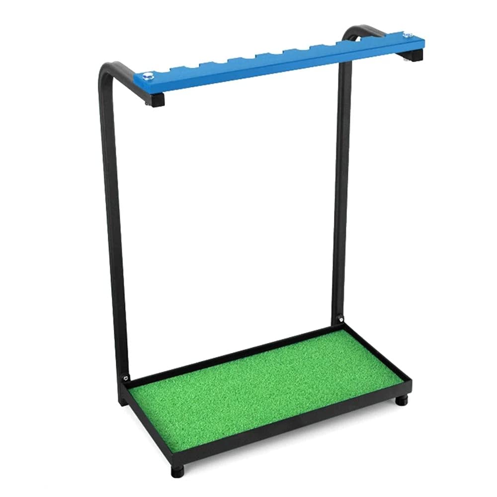 Premium Acrylic Golf Club Organizer Stand - 9-Putter Display Rack with Metal Base for Home, Office, or Pro Shop - Perfect for Organizing & Showcasing Golf Clubs