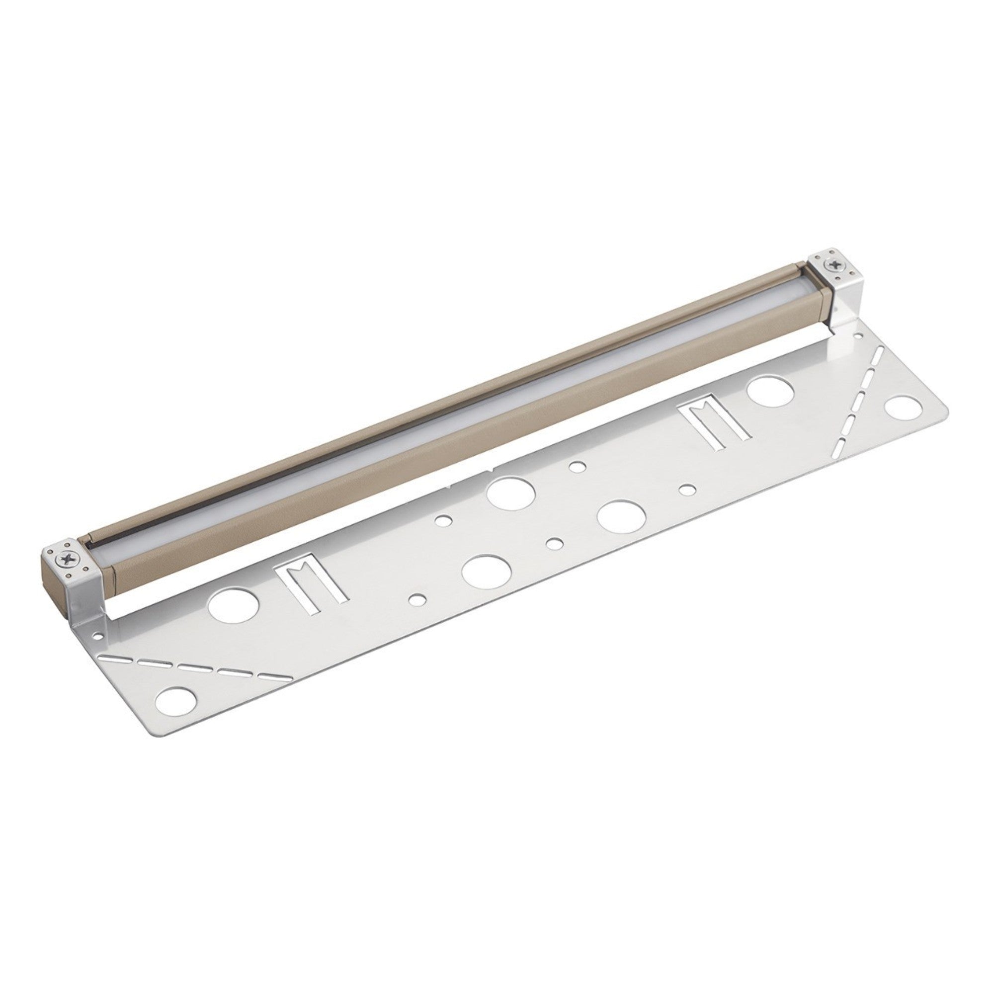 12V LED Hardscape Light - 12 Pack, 3000K Warm White, Sand Aluminum Housing - Perfect for Garden, Pathway, and Landscape Lighting