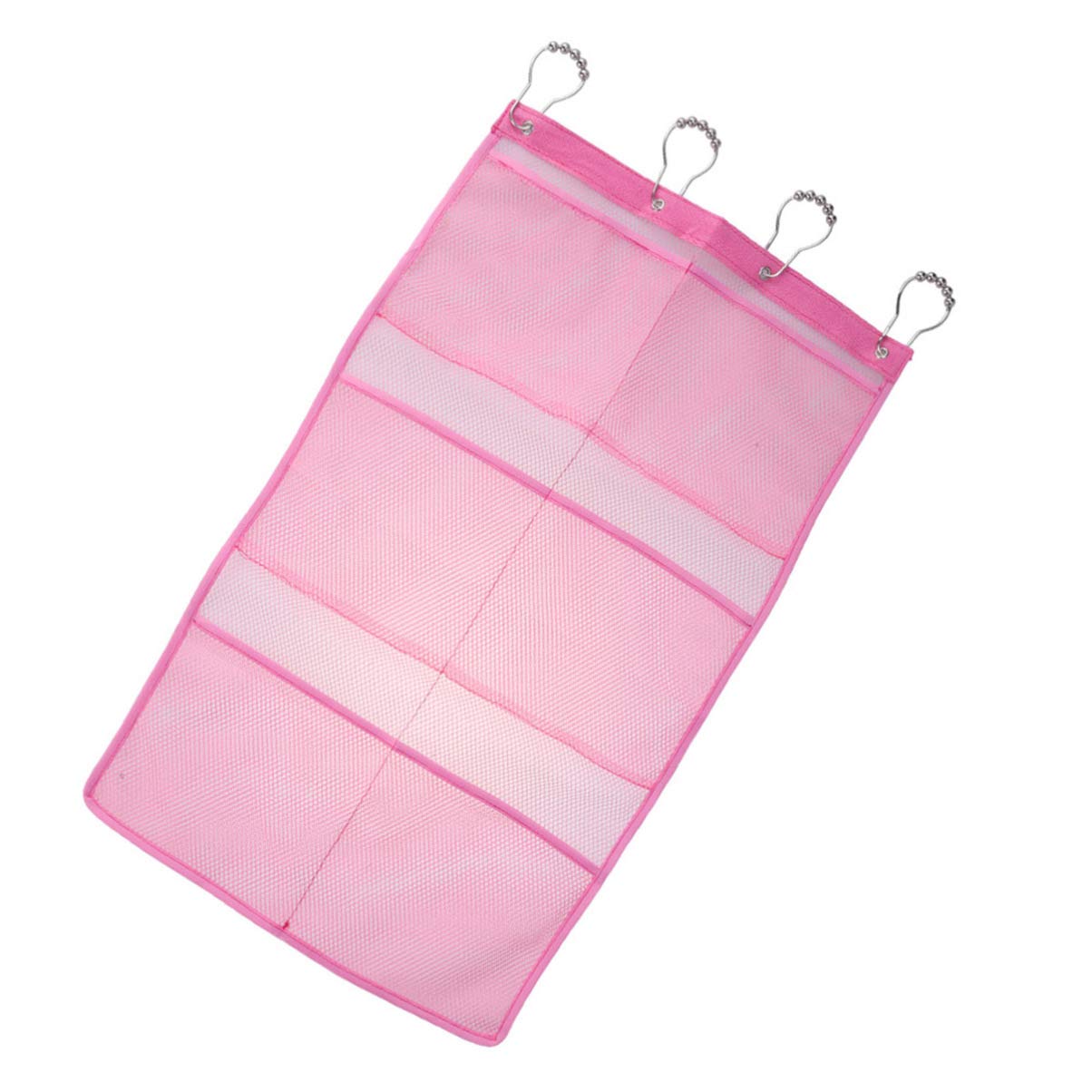 Cabilock 1pc Mesh Hanging Shower Organizer with 6 Pockets - Portable Bathroom Storage for Razors, Shampoo, Conditioner & Soap - Perfect for Small Spaces & Travel Use