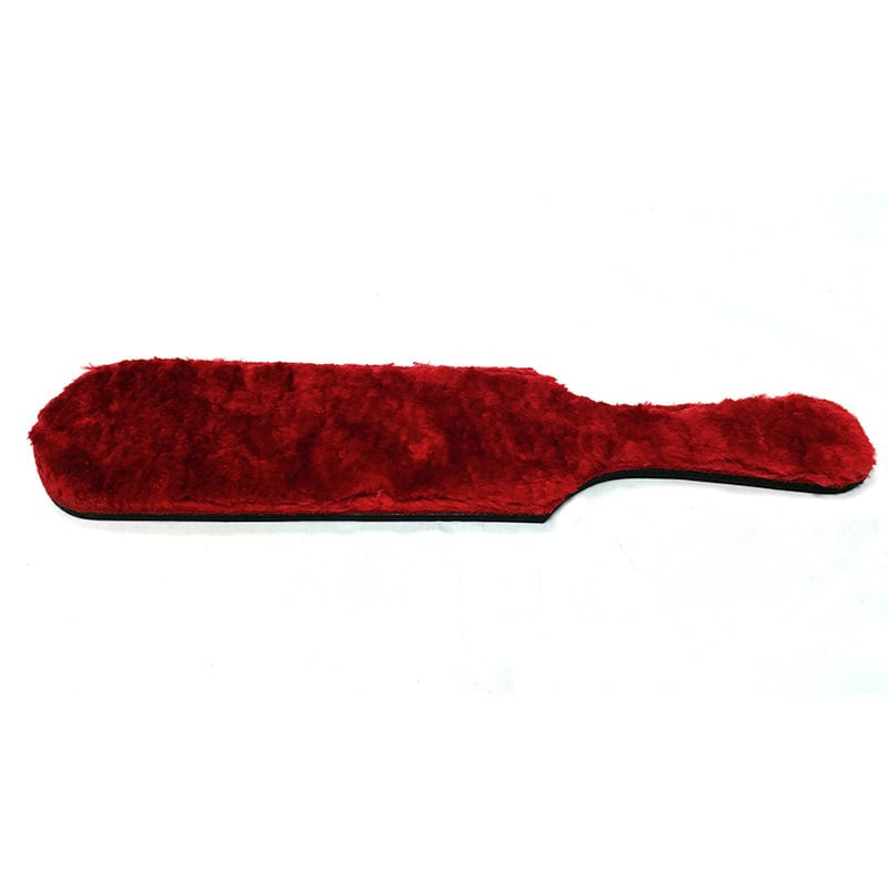 Red Fur Paddle - Sensual & Impactful Dual-Sided Spanking Toy for BDSM, Couples Play & Adult Intimacy