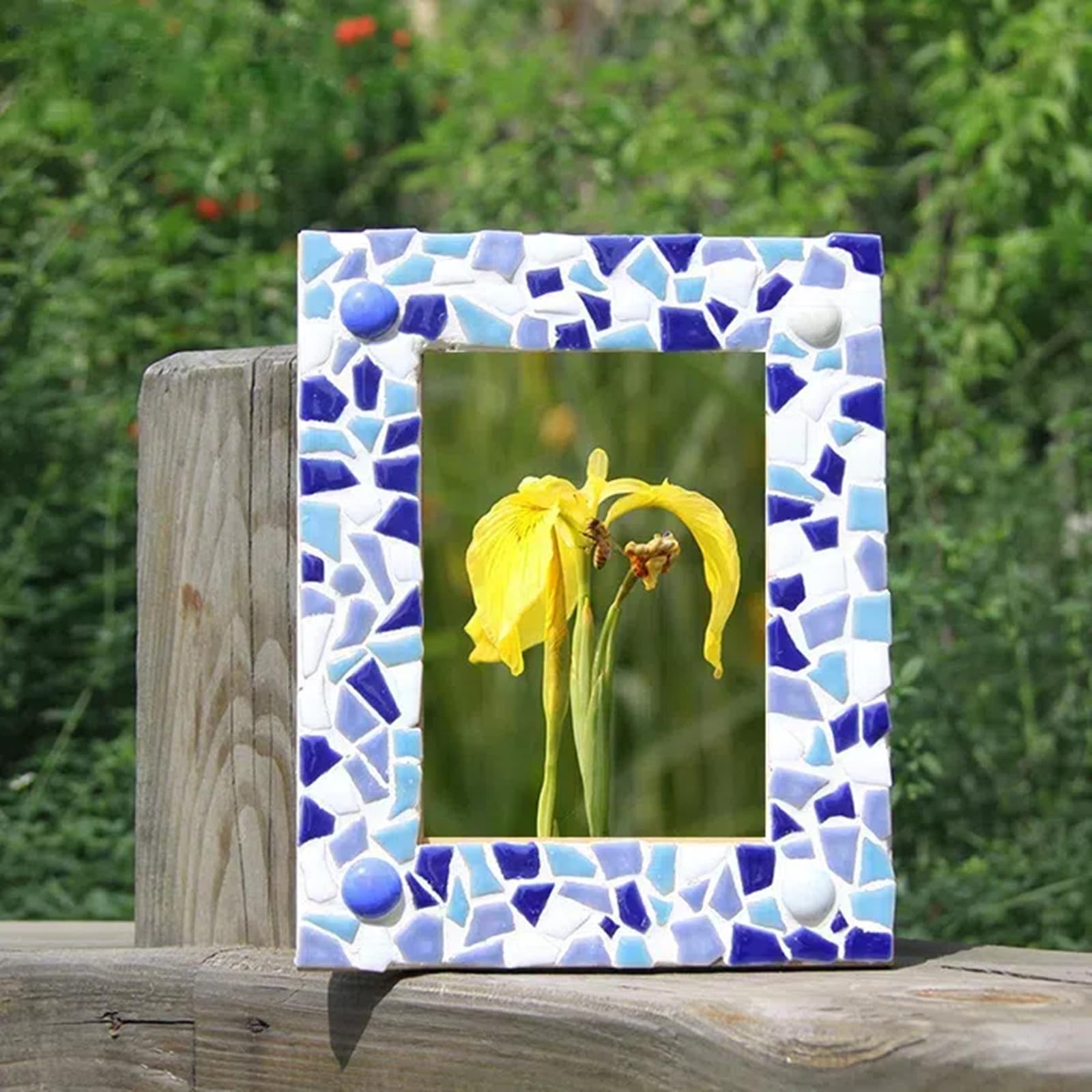 200g Light Green Ceramic Mosaic Tiles for DIY Crafts - 0.2